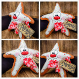 Faux Primitive Cookies (Star, Tree, Candy Cane, Heart)