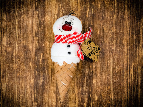 Snowman Christmas Snowcone