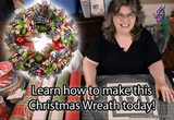 Tutorial: Christmas Wreath - Diagonal Spiral Poof Method