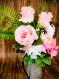 Farmhouse Rose Floral Centerpiece