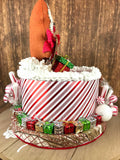 Faux Christmas Gingerbread Cake