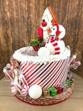 Faux Christmas Gingerbread Cake